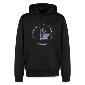 Butternut harrier - Men’s Premium Organic Hoodie - black - Front - Nico (187cm)