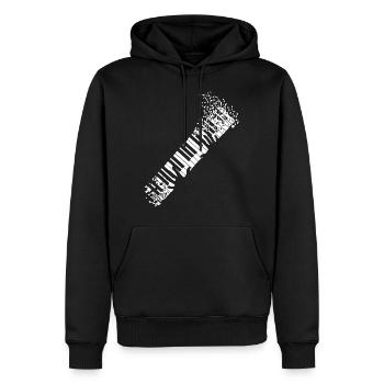 Piano Les clés de la vie Chemise - Sweat à capuche Premium bio Homme - noir - Devant - Nico (187cm)
