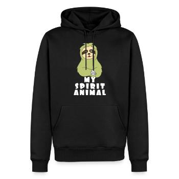 Niedliches Trägheitst-shirt Entwurf mein Geist-Tier - Männer Premium Bio Hoodie - Schwarz - Vorne - Nico (187cm)