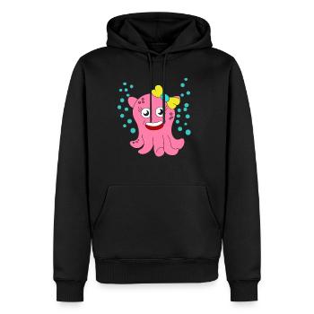 Das kleine aber entzückende Dumbo Octopus T-Shirt - Männer Premium Bio Hoodie - Schwarz - Vorne - Nico (187cm)