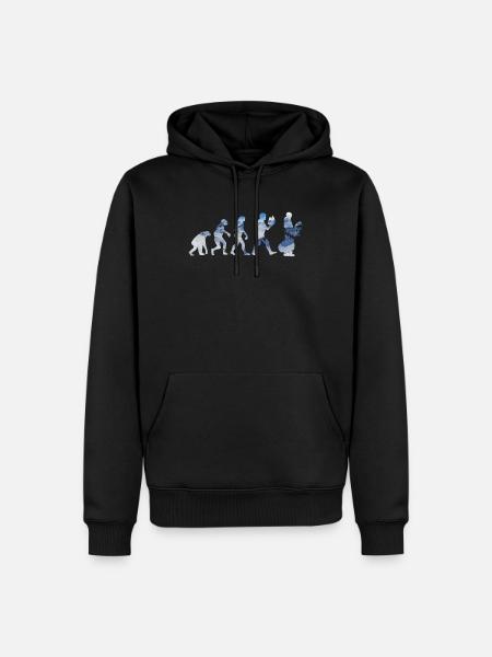 Snowboard Evolution Snowboard - Sweat à capuche Premium bio Homme - noir