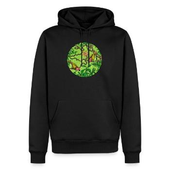 Regenwald Tropen Umweltschutz Natur Klimawandel - Männer Premium Bio Hoodie - Schwarz - Vorne - Nico (187cm)