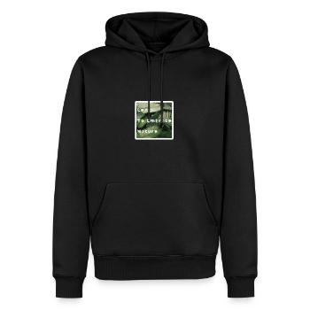 Natur Umarmung Biologisch Wald Urwald Öko Umwelt - Männer Premium Bio Hoodie - Schwarz - Vorne - Nico (187cm)