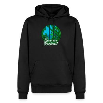 Regenwald Tropen Umweltschutz Natur Klimawandel - Männer Premium Bio Hoodie - Schwarz - Vorne - Nico (187cm)