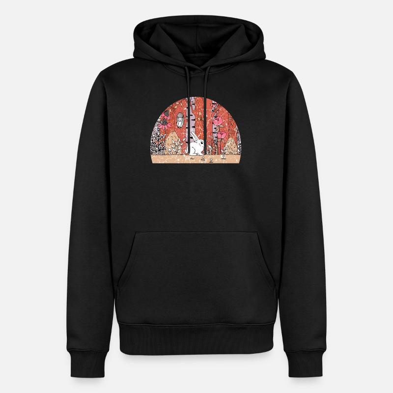 Lapin de Pâques Lapin de Pâques - Sweat à capuche Premium bio Homme - noir
