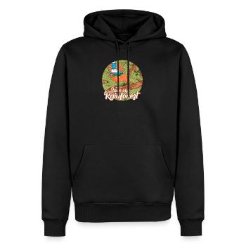 Regenwald Tropen Umweltschutz Natur Klimawandel - Männer Premium Bio Hoodie - Schwarz - Vorne - Nico (187cm)