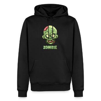 Scary Zombie Halloween - Männer Premium Bio Hoodie - Schwarz - Vorne - Nico (187cm)