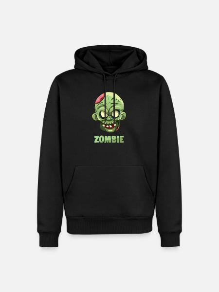 Scary Zombie Halloween - Men’s Premium Organic Hoodie - black