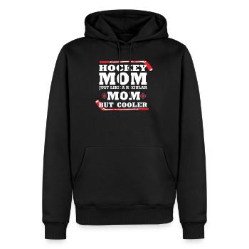 Hockey Ice Hockey Player Hockey Wintersport Mutt - Men’s Premium Organic Hoodie - black - Front - Nico (187cm)