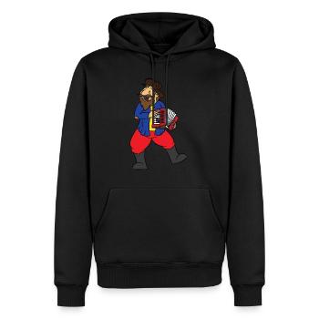 Accordéon Accordéoniste T Shirt Cadeau Vieil Homme avec - Sweat à capuche Premium bio Homme - noir - Devant - Nico (187cm)