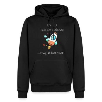 Not Rocket Science Bachelor - Men’s Premium Organic Hoodie - black - Front - Nico (187cm)