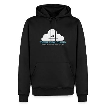 Il n’y a pas d’humour Cloud Tech drôle - Sweat à capuche Premium bio Homme - noir - Devant - Nico (187cm)