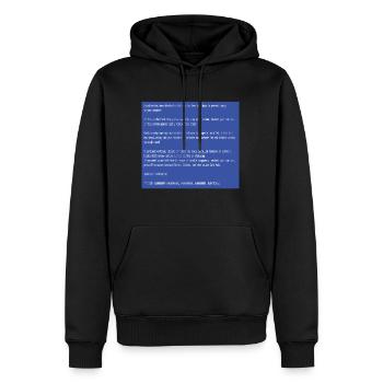 This is a perfect gift for computer users who - Men’s Premium Organic Hoodie - black - Front - Nico (187cm)