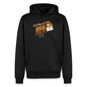 The Floppy Disks Tour Nostalgic Vintage - Men’s Premium Organic Hoodie - black - Front - Nico (187cm)