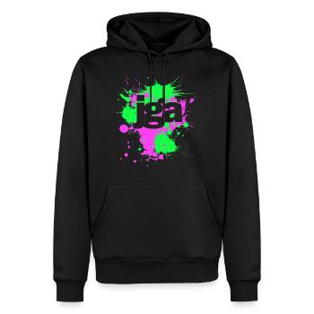 Patchs de trèfle JGA Bachelor Party - Sweat à capuche Premium bio Homme - noir - Devant - Nico (187cm)