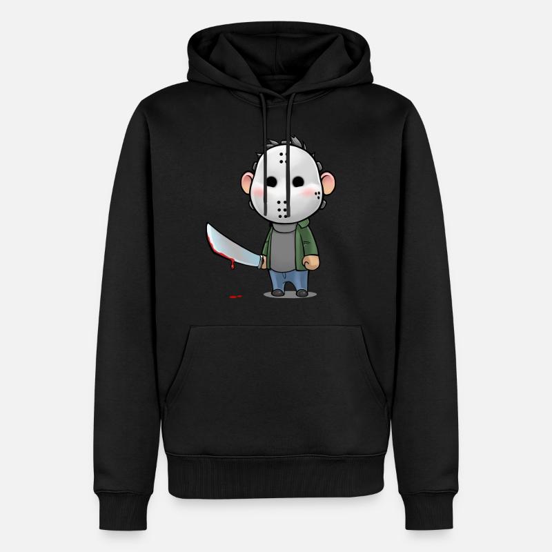 Jason - Männer Premium Bio Hoodie - Schwarz