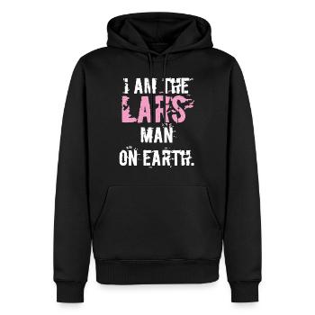 Der skandinavische Name Lars - Geburtstagsgeschenk - Männer Premium Bio Hoodie - Schwarz - Vorne - Nico (187cm)