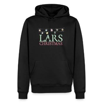 Lars Christmas Shirt pour des personnes qui s'appellent Lars - Sweat à capuche Premium bio Homme - noir - Devant - Nico (187cm)