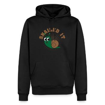 Looking for a cute tee design that's perfect gift - Men’s Premium Organic Hoodie - black - Front - Nico (187cm)