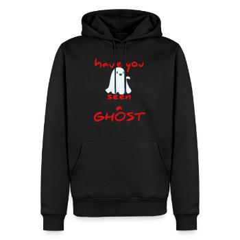 paranormal creepy ghost hunter - Men’s Premium Organic Hoodie - black - Front - Nico (187cm)
