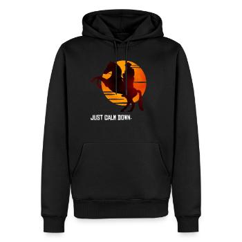 Red Dead Redemption Juste Calme T-shirt Red Horse - Sweat à capuche Premium bio Homme - noir - Devant - Nico (187cm)