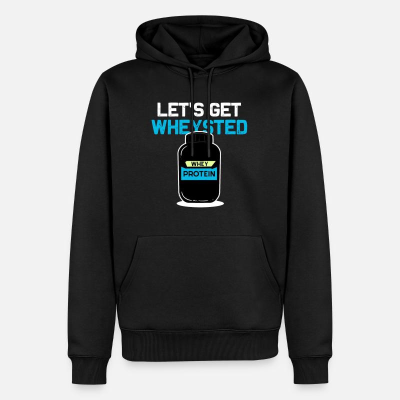Cadeau d'entraînement de musculation - Sweat à capuche Premium bio Homme - noir
