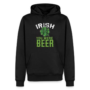 St Patricks Day Irish Lucky Charm Drunk Beer Paddy - Männer Premium Bio Hoodie - Schwarz - Vorne - Nico (187cm)