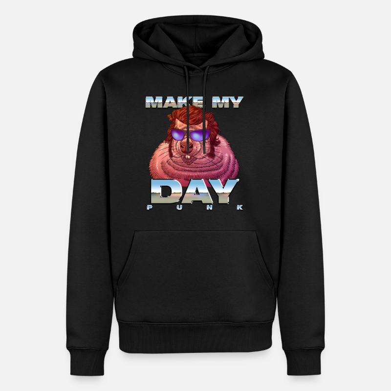 Make my Groundhog Day! - Männer Premium Bio Hoodie - Schwarz
