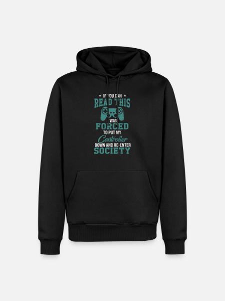 gaming - Men’s Premium Organic Hoodie - black