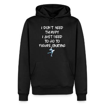 Eiskunstlauf - Männer Premium Bio Hoodie - Schwarz - Vorne - Nico (187cm)
