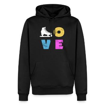 Eiskunstlauf - Männer Premium Bio Hoodie - Schwarz - Vorne - Nico (187cm)