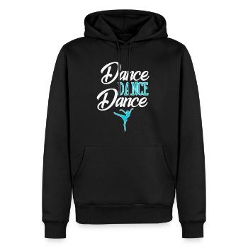 Danser danser et danser encore - Sweat à capuche Premium bio Homme - noir - Devant - Nico (187cm)