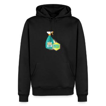 Funny Linux Penguin Tux Cleaner Gift Computer - Sweat à capuche Premium bio Homme - noir - Devant - Nico (187cm)