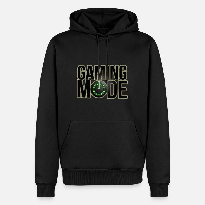 Mode de jeu - Sweat à capuche Premium bio Homme - noir