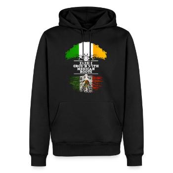 Iren mit mexikanischen Wurzeln gewachsen - Männer Premium Bio Hoodie - Schwarz - Vorne - Nico (187cm)
