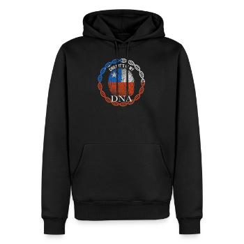 Chile Its In My DNA - Men’s Premium Organic Hoodie - black - Front - Nico (187cm)