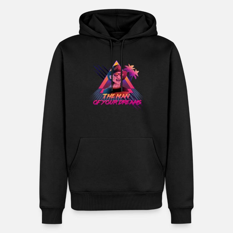 Der Mann deiner Träume - Männer Premium Bio Hoodie - Schwarz