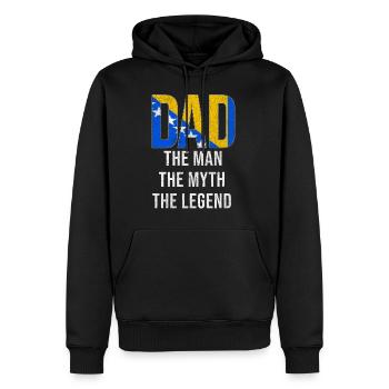 Bosnia And Herzegovina Dad Fathers Day - Men’s Premium Organic Hoodie - black - Front - Nico (187cm)