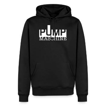 Pump-Maschine Fitness Kraft-Sport Muskeln - Männer Premium Bio Hoodie - Schwarz - Vorne - Nico (187cm)
