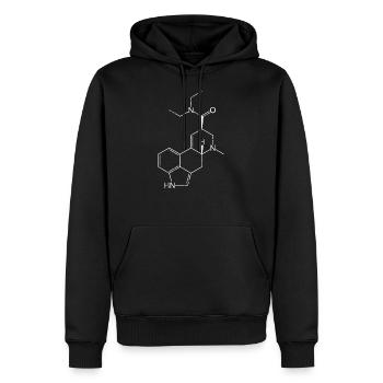 Chimie Chimiste Molécule Formule Cadeau - Sweat à capuche Premium bio Homme - noir - Devant - Nico (187cm)