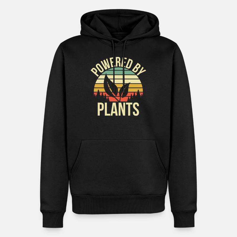 Propulsé par plantes cadeau - Sweat à capuche Premium bio Homme - noir