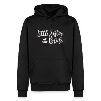 Little sister of the Bride Wedding Geschenk - Männer Premium Bio Hoodie - Schwarz - Vorne - Nico (187cm)