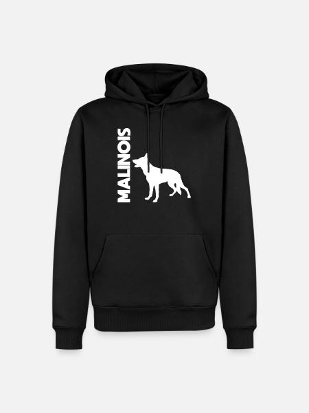 Belge malinois - Sweat à capuche Premium bio Homme - noir
