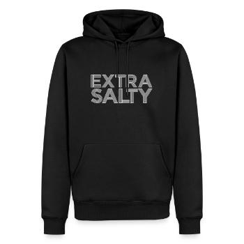 Extra Salty Geschenk - Männer Premium Bio Hoodie - Schwarz - Vorne - Nico (187cm)