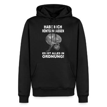 I got X-rayed everything fine - Men’s Premium Organic Hoodie - black - Front - Nico (187cm)