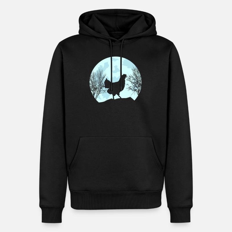 Huhn Hühner - Männer Premium Bio Hoodie - Schwarz