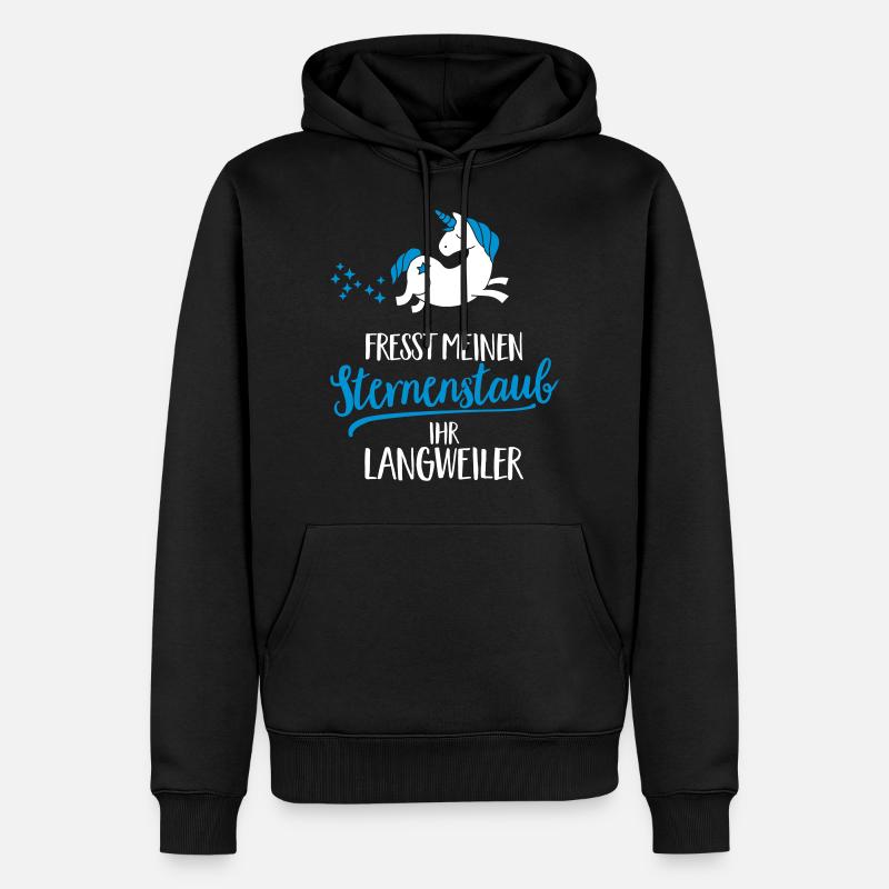 Manger mon Stardust vous ennuyer - Sweat à capuche Premium bio Homme - noir