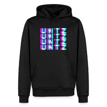 Untz Untz Techno Rave Trance Geschenk - Männer Premium Bio Hoodie - Schwarz - Vorne - Nico (187cm)