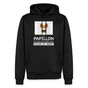 Papillon Mugshot - Männer Premium Bio Hoodie - Schwarz - Vorne - Nico (187cm)