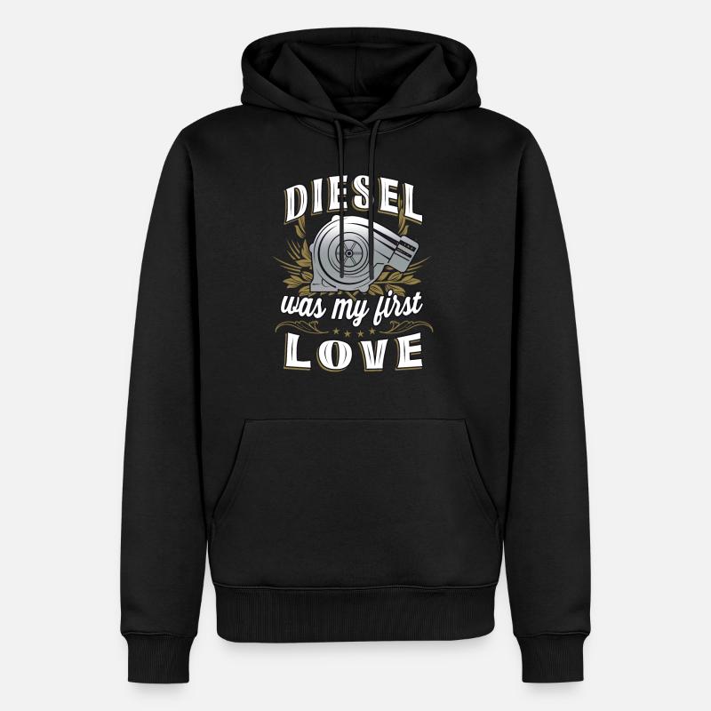 Diesel était mon premier amour - Sweat à capuche Premium bio Homme - noir